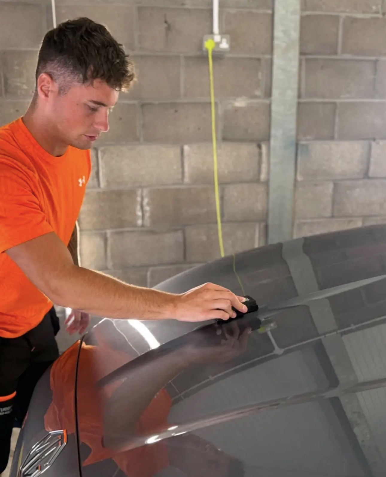 Paint inspection during a correction service